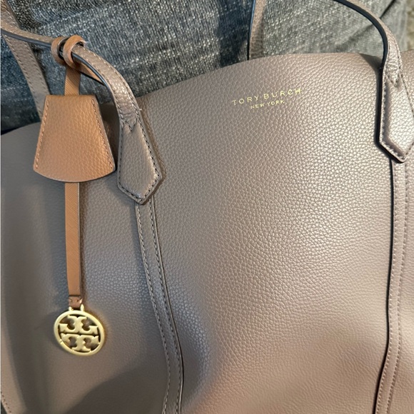 Tory Burch Taupe Leather Tote
